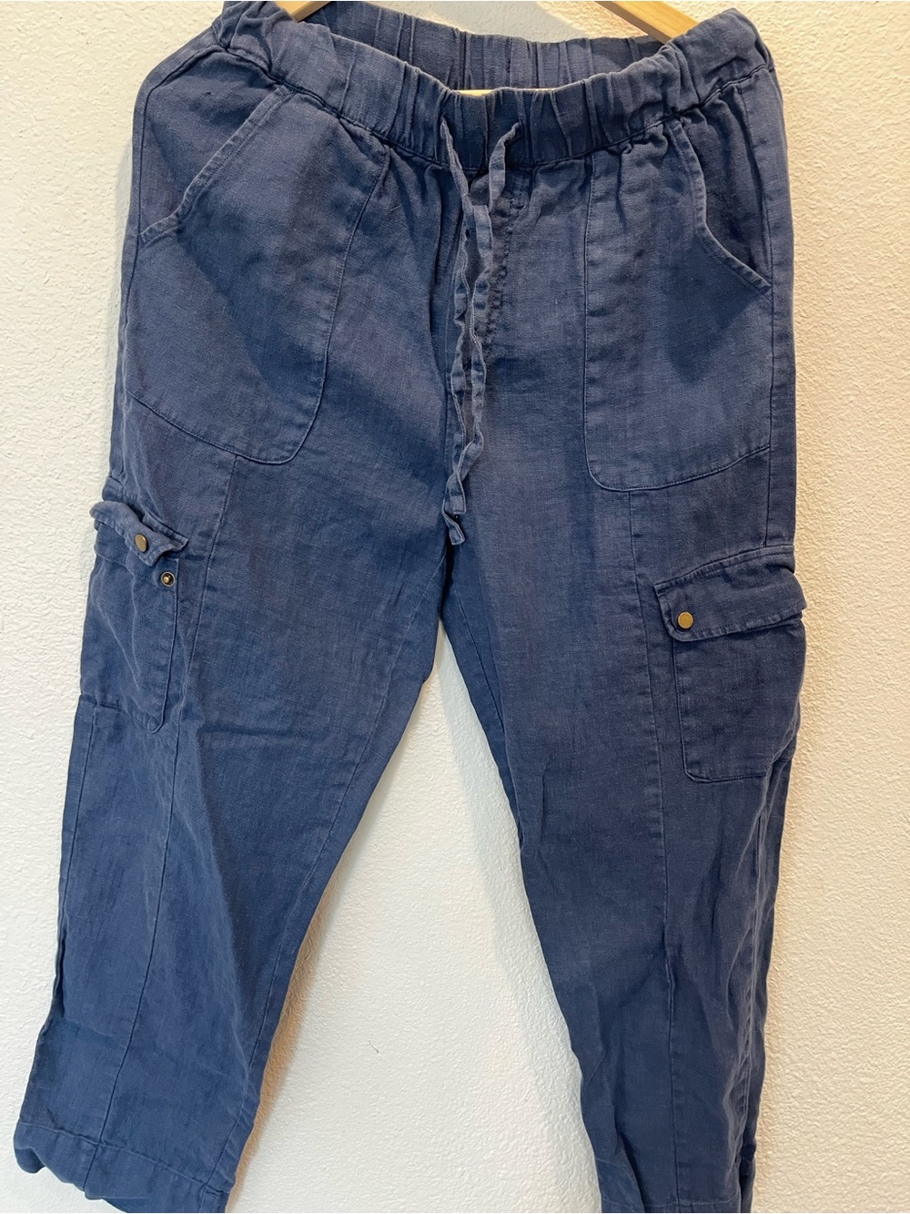 C&C California Indigo Blue Cargo Drawstring Pants